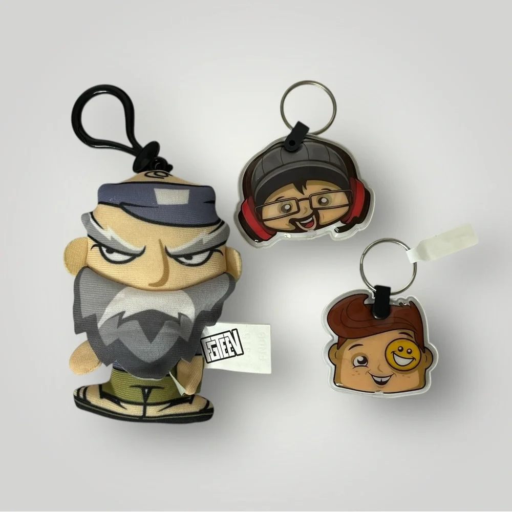 Lot Of 17 FGTEEV Assorted Collectible Mini Figures and Keychains‎